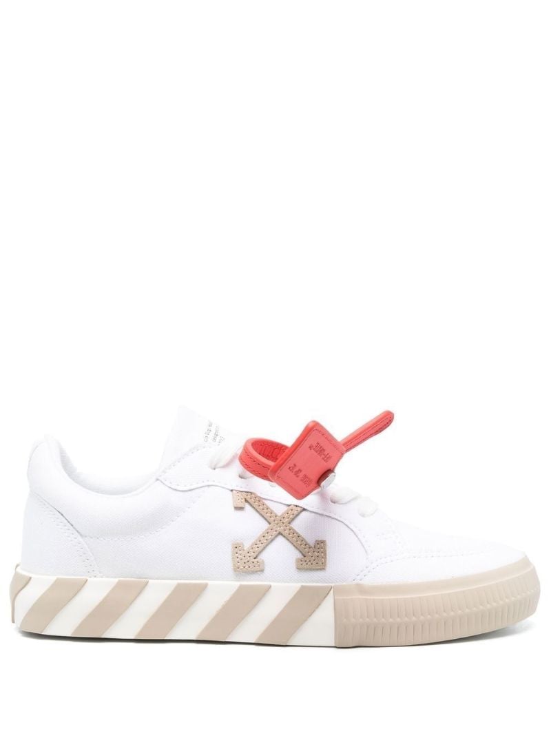 White Vulcanized Sneakers