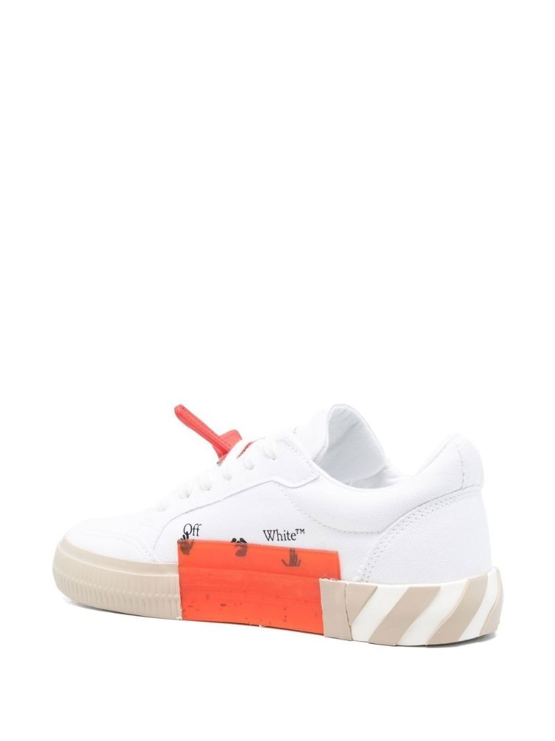 White Vulcanized Sneakers