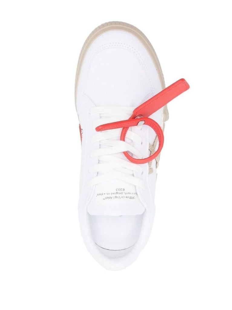 White Vulcanized Sneakers