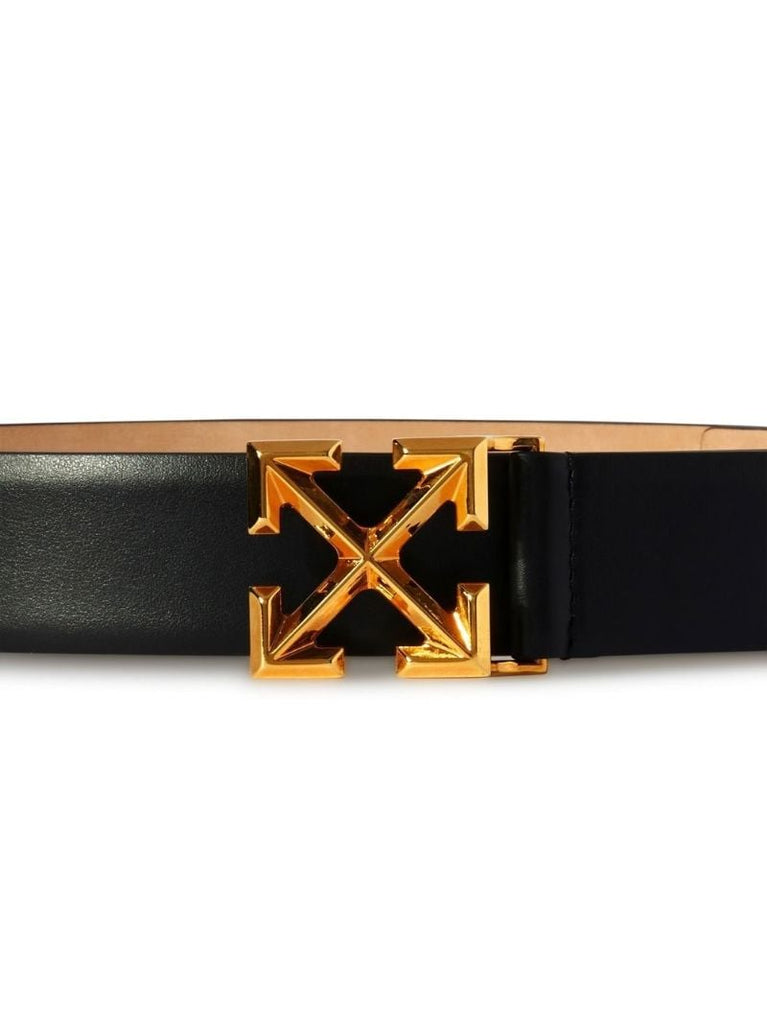 Black Arrows Leather Belt