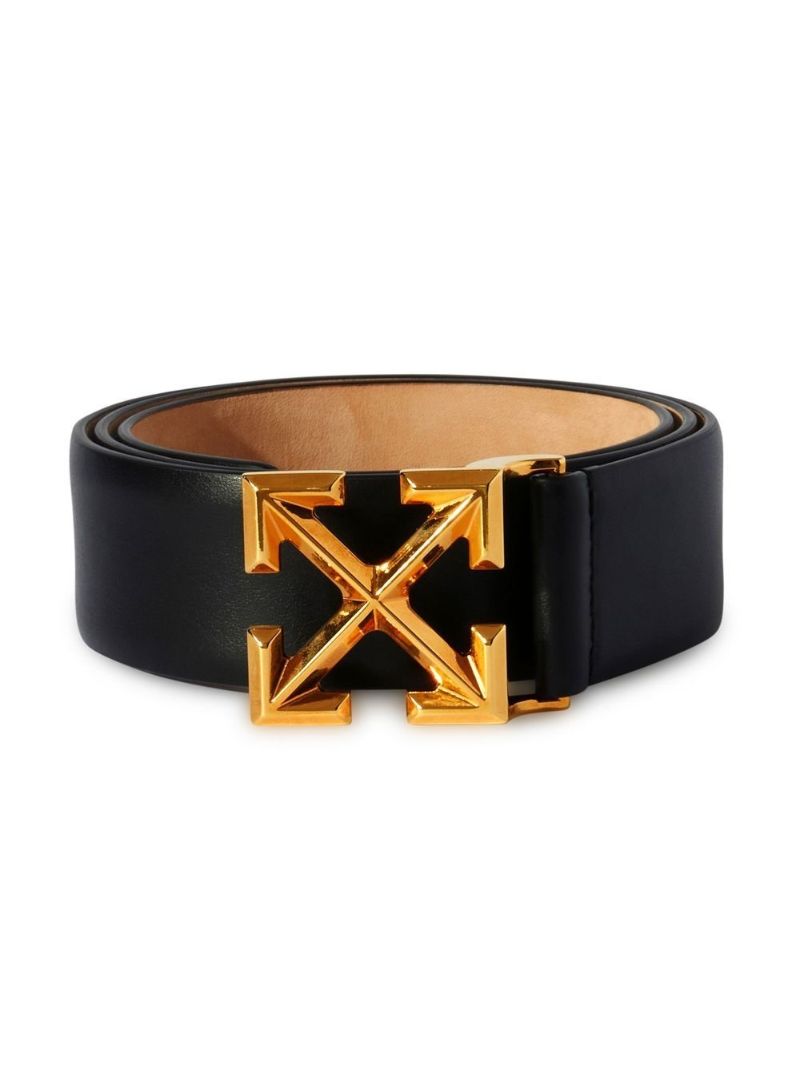 Black Arrows Leather Belt