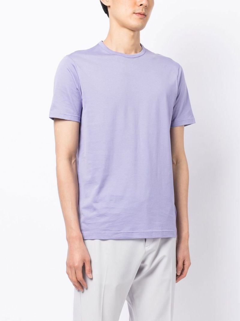 Purple Crew Neck Cotton T-shirt