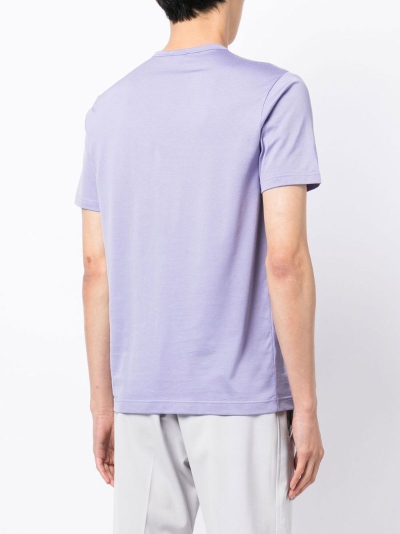 Purple Crew Neck Cotton T-shirt