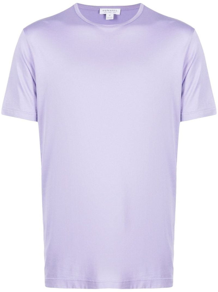 Purple Crew Neck Cotton T-shirt