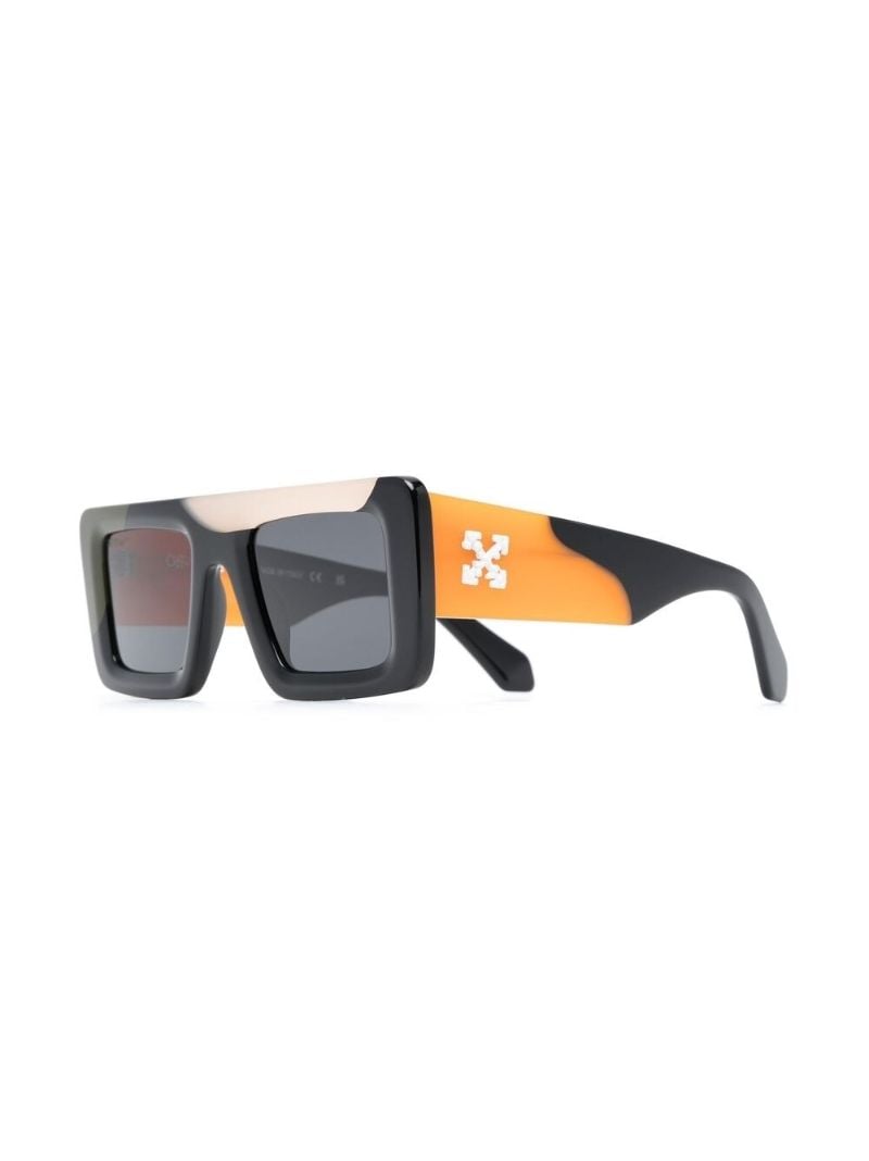 Green Seattle Rectangle Frame Sunglasses