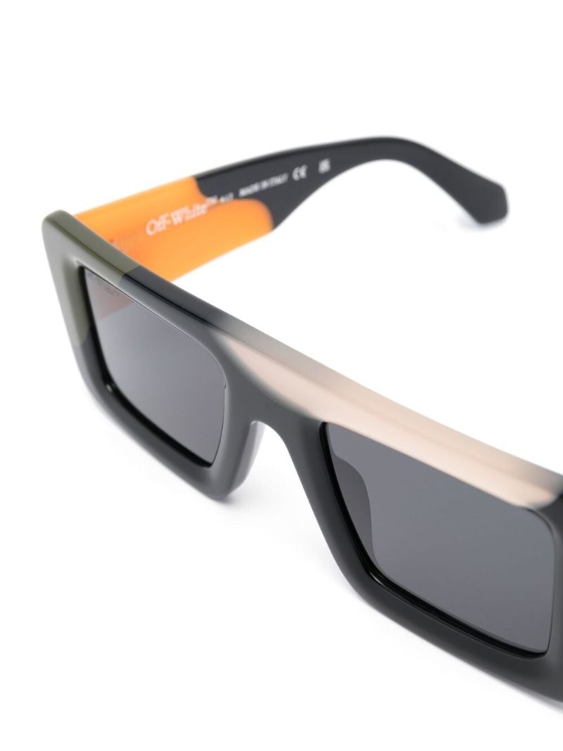 Green Seattle Rectangle Frame Sunglasses