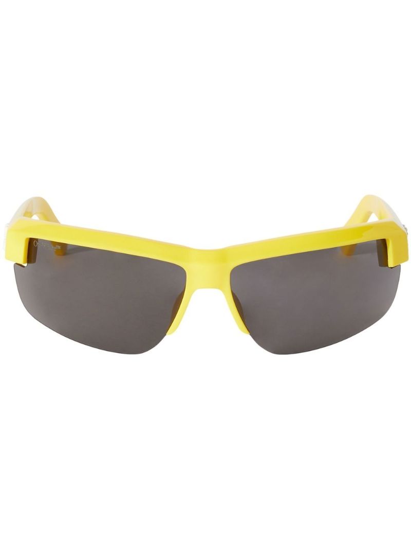 Yellow Toledo Rectangle Sunglasses