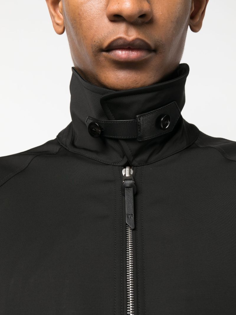 Black Zip-up Bomber Jacket