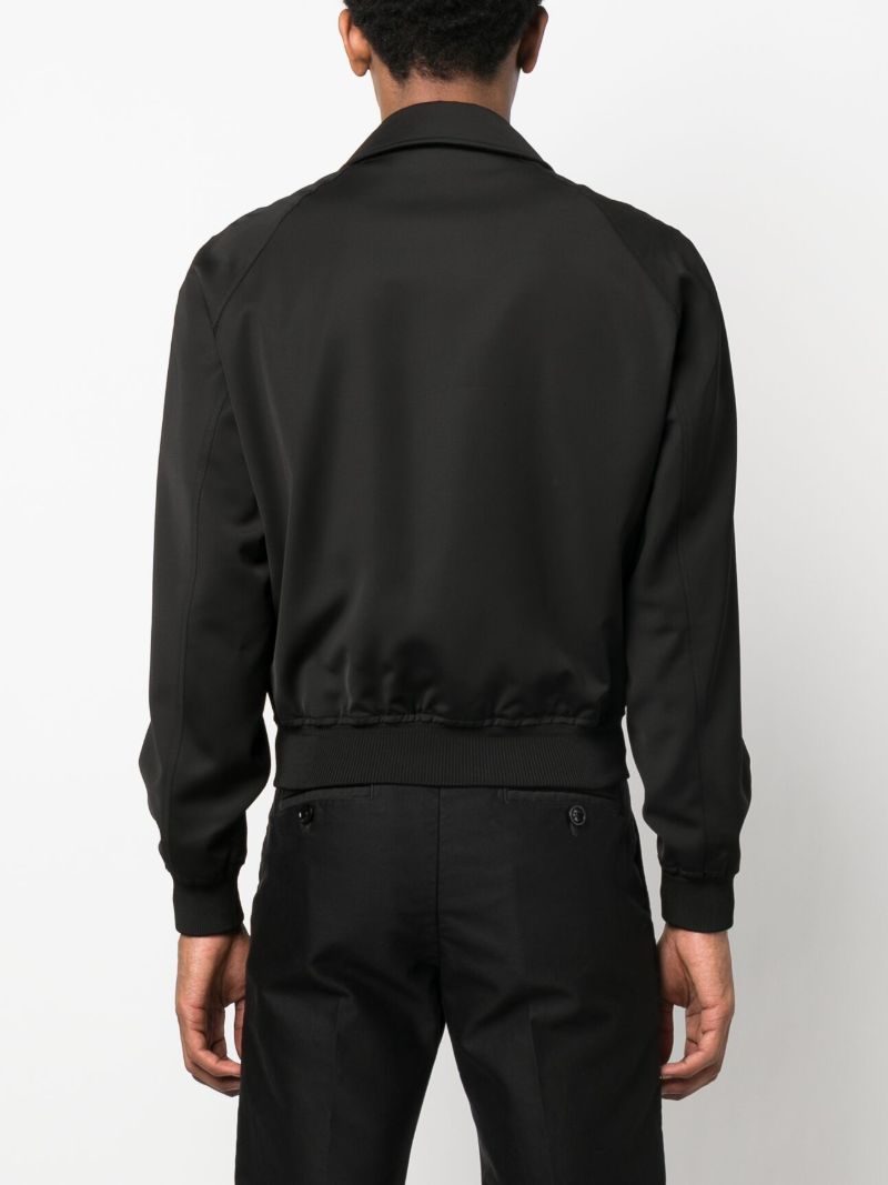 Black Zip-up Bomber Jacket