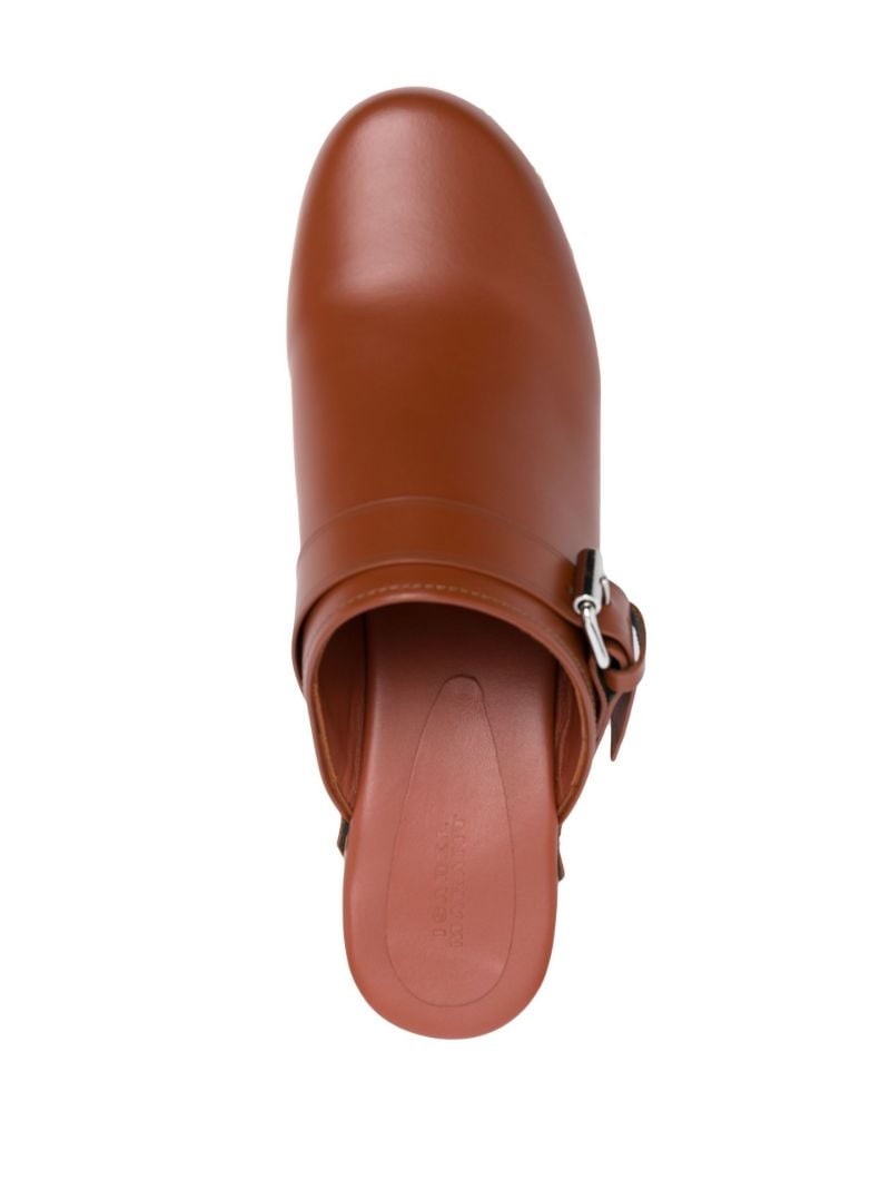 Brown Titya 80 Leather Clogs