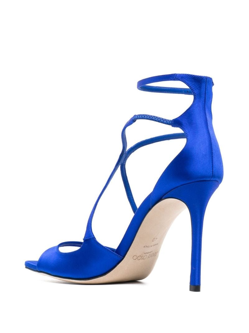 Blue Azia 95 Satin Sandals