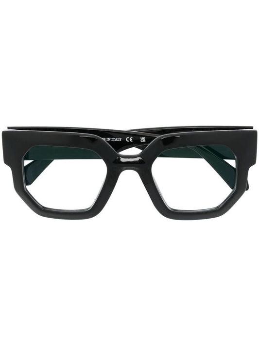 Black Geometric Frame Glasses
