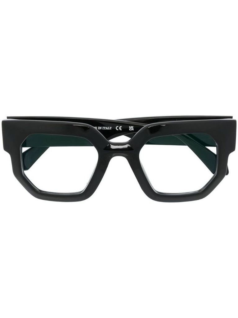Black Geometric Frame Glasses