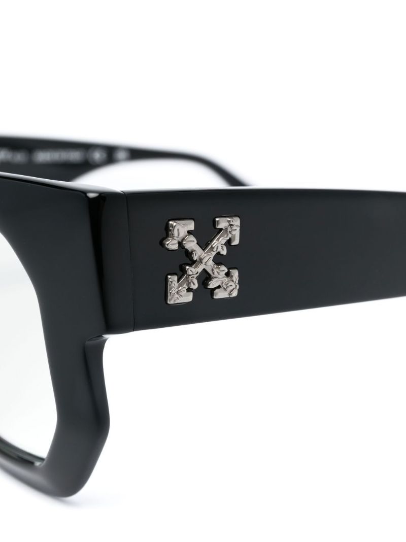 Black Geometric Frame Glasses