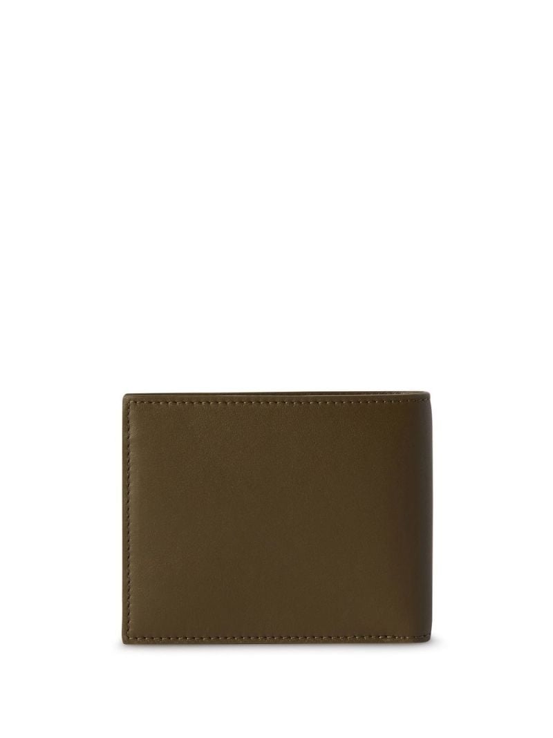 Green Embossed Quote Leather Wallet