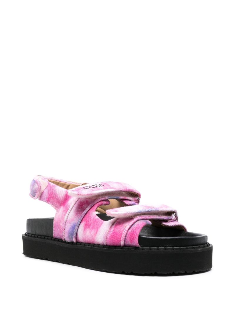 Pink Madee Tie-dye Sandals