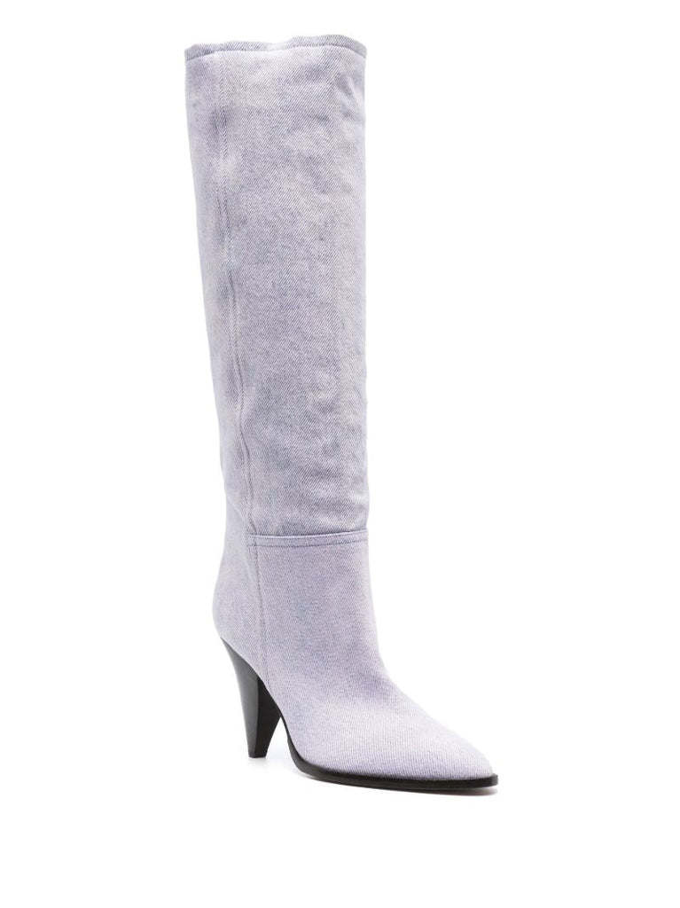 Purple Ririo 90 Suede Knee-high Boots