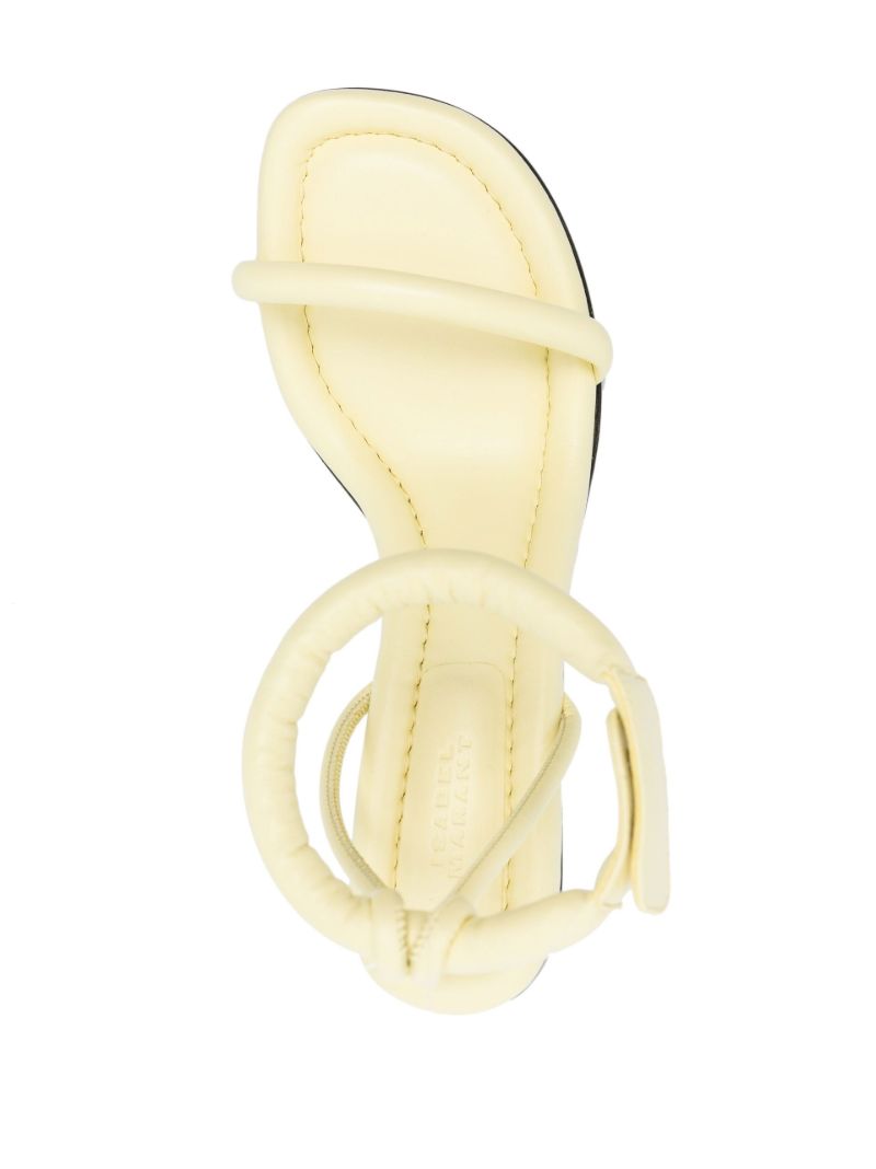 Yellow Katree 85 Leather Sandals