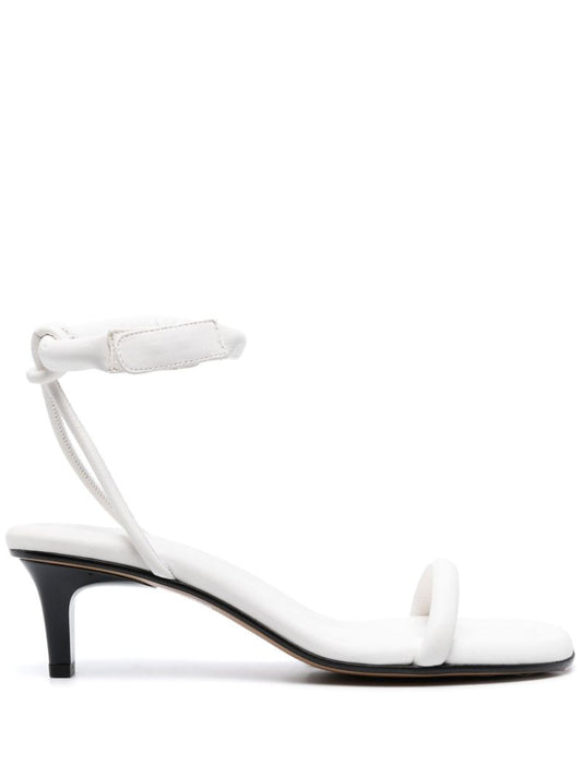 White Bertee 50 Leather Sandals