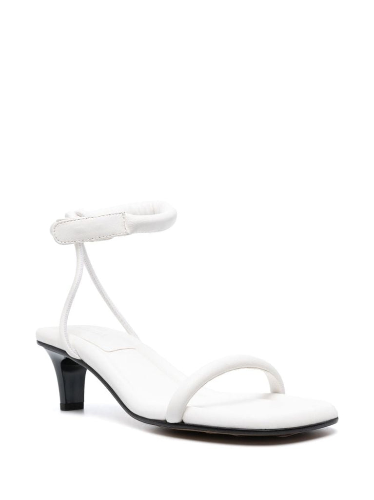 White Bertee 50 Leather Sandals