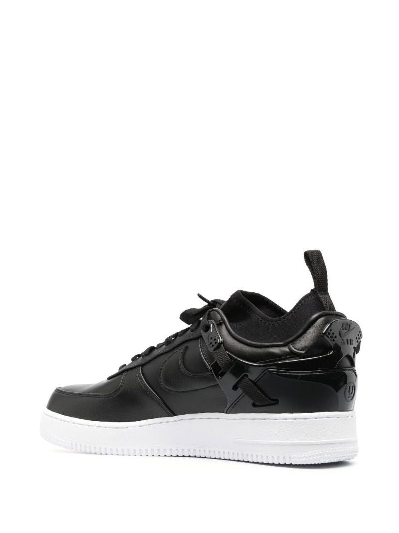 X Undercover Black Air Force 1 Leather Sneakers