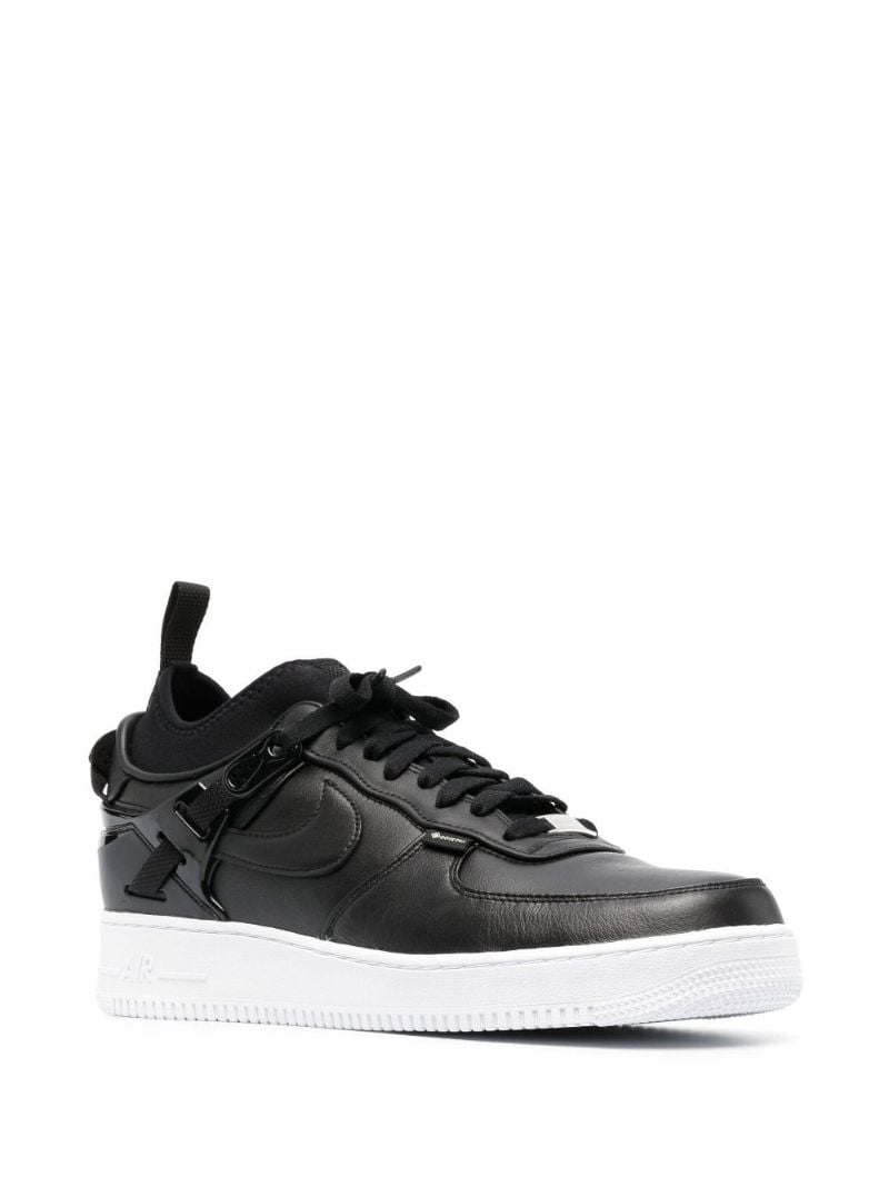 X Undercover Black Air Force 1 Leather Sneakers