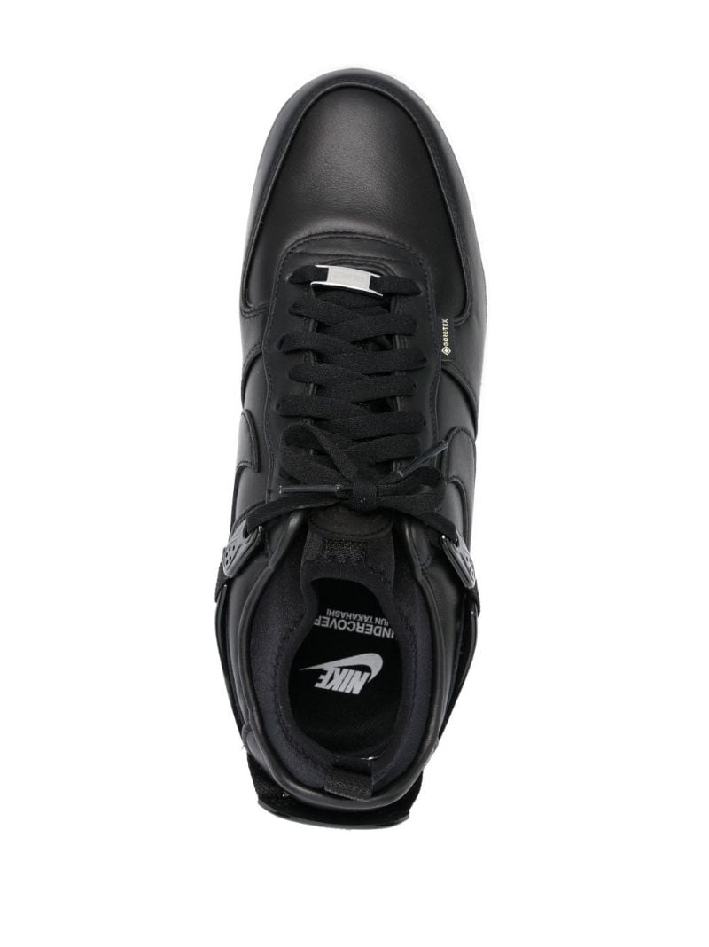 X Undercover Black Air Force 1 Leather Sneakers