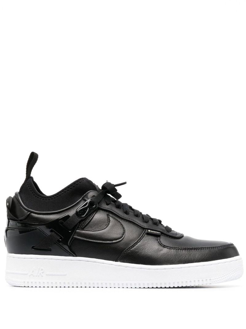 X Undercover Black Air Force 1 Leather Sneakers