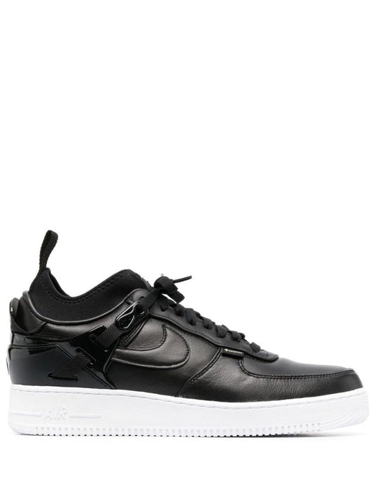 X Undercover Black Air Force 1 Leather Sneakers