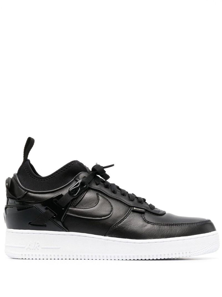 X Undercover Black Air Force 1 Leather Sneakers