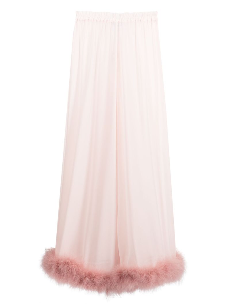 Pink Fluffy You Feather Trim Pyjama Trousers