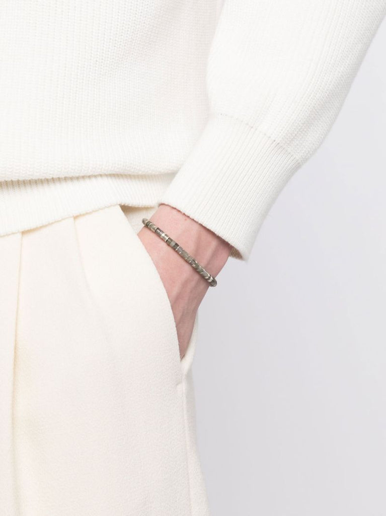 Silver-tone Tucson Beaded Bracelet
