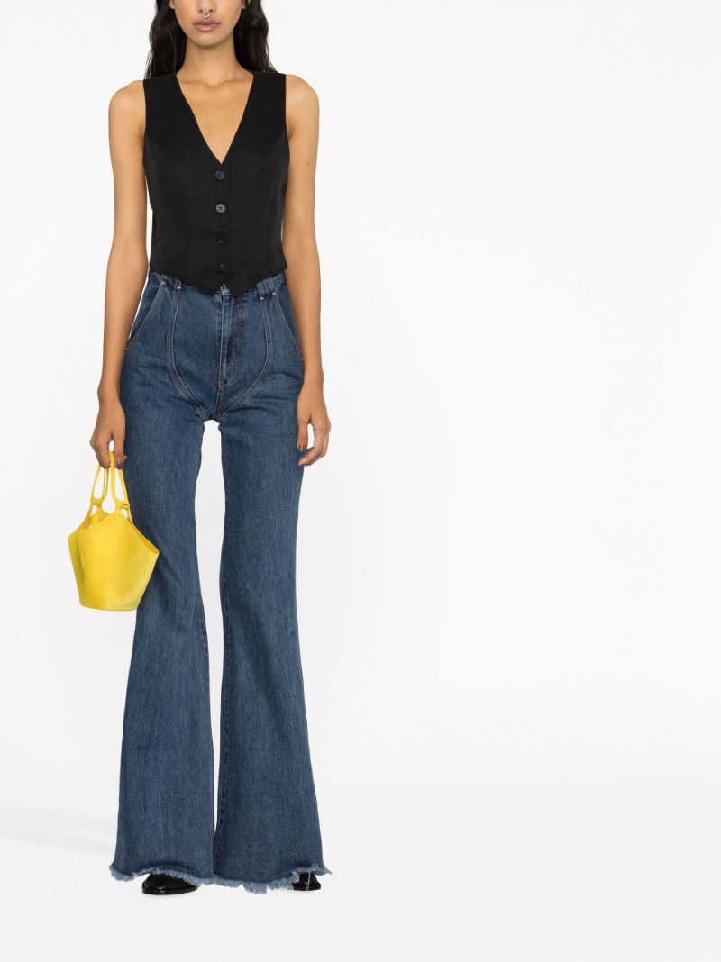 Black Devin V-neck Vest