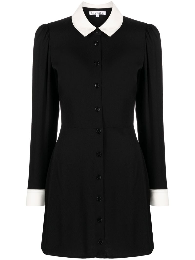Black Scheana Shirt Dress