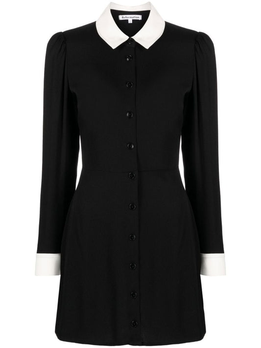 Black Scheana Shirt Dress