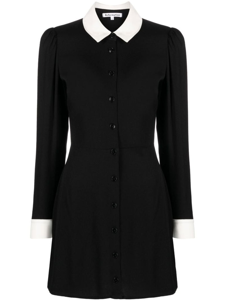 Black Scheana Shirt Dress