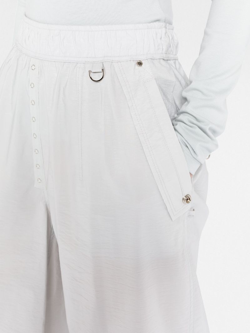 Silver-tone Wide-leg Trousers