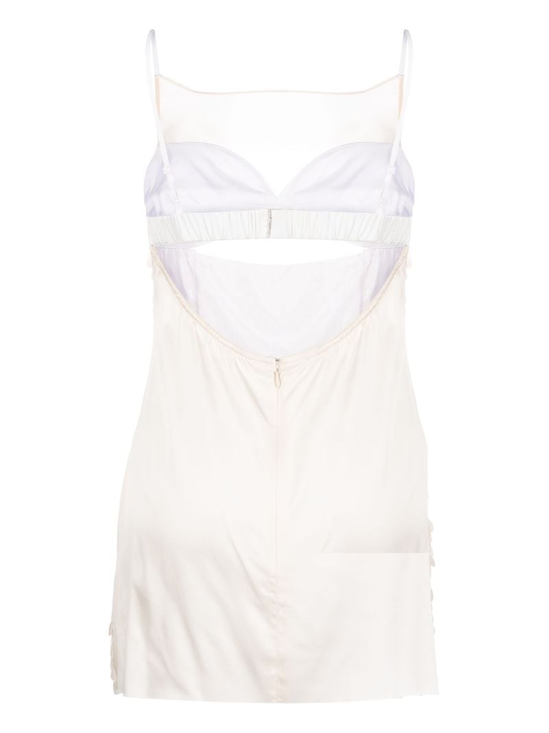 Neutral Sequinned Mini Dress