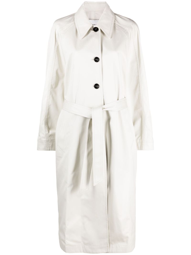 Neutral Ventille Cotton Trench Coat