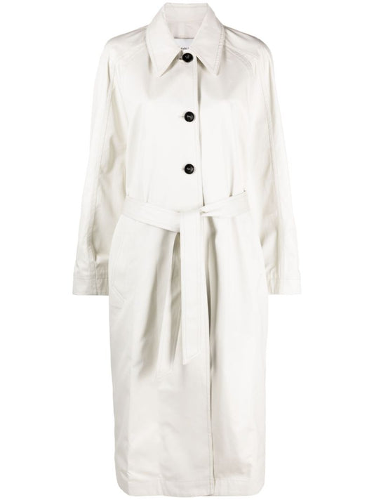 Neutral Ventille Cotton Trench Coat