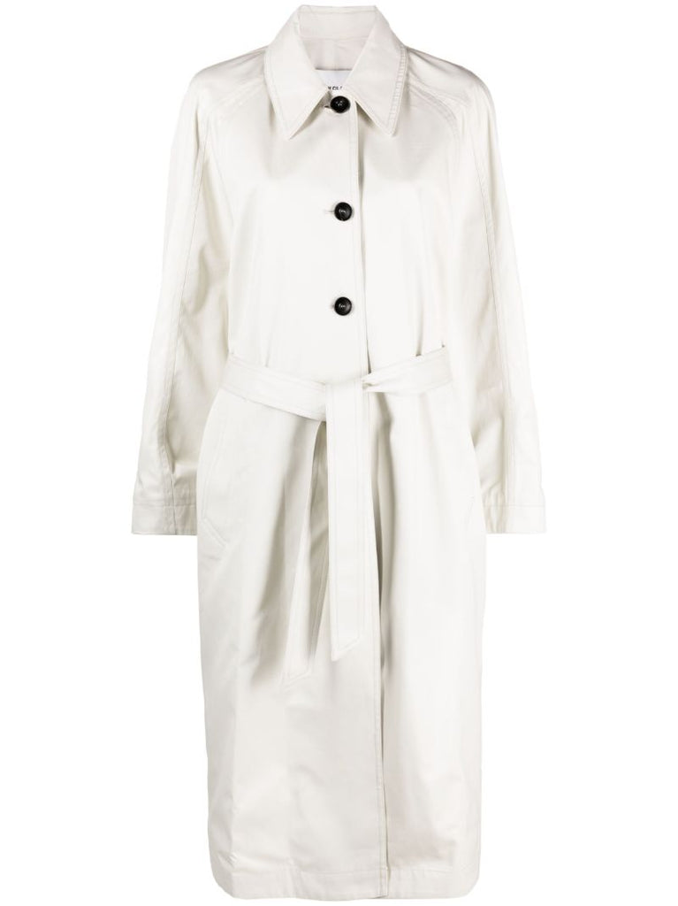 Neutral Ventille Cotton Trench Coat