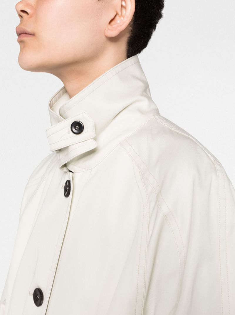 Neutral Ventille Cotton Trench Coat