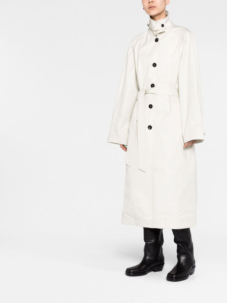 Neutral Ventille Cotton Trench Coat