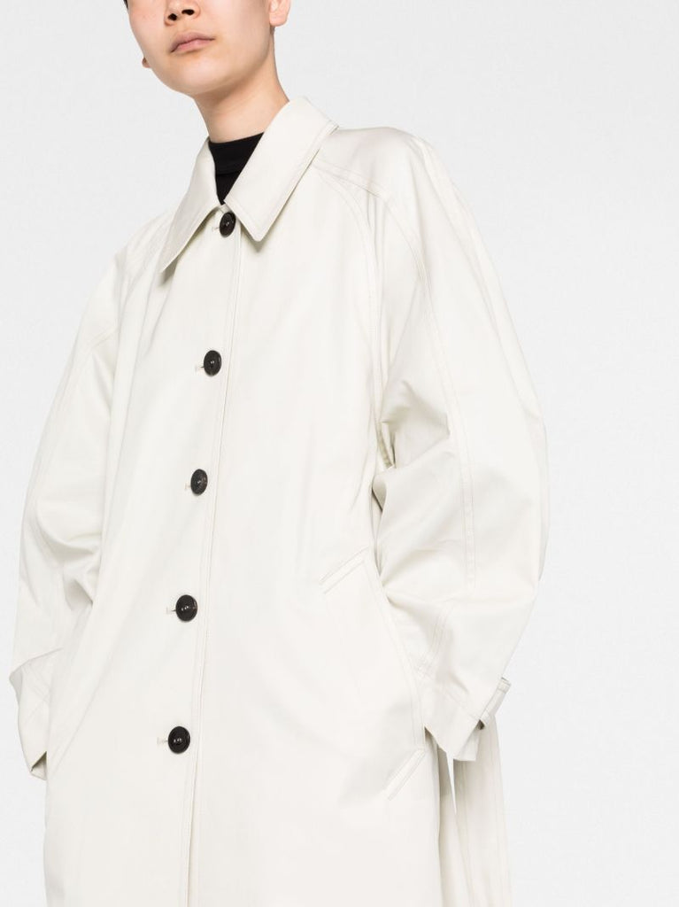 Neutral Ventille Cotton Trench Coat