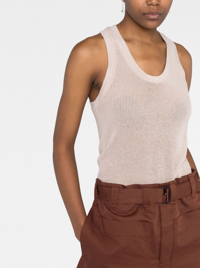 Neutral Knitted Vest Top
