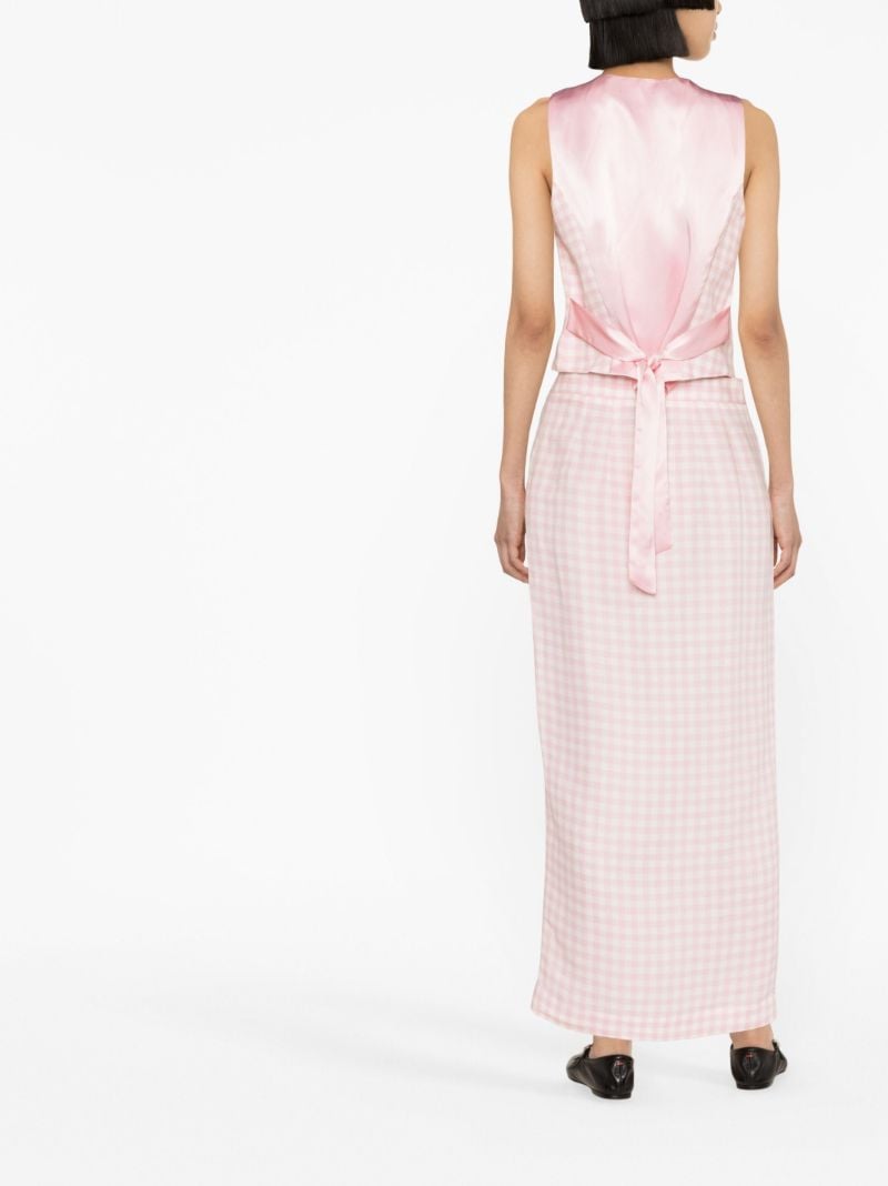 Pink Gingham Lili Marleen Waistcoat