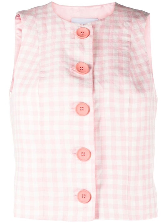 Pink Gingham Lili Marleen Waistcoat