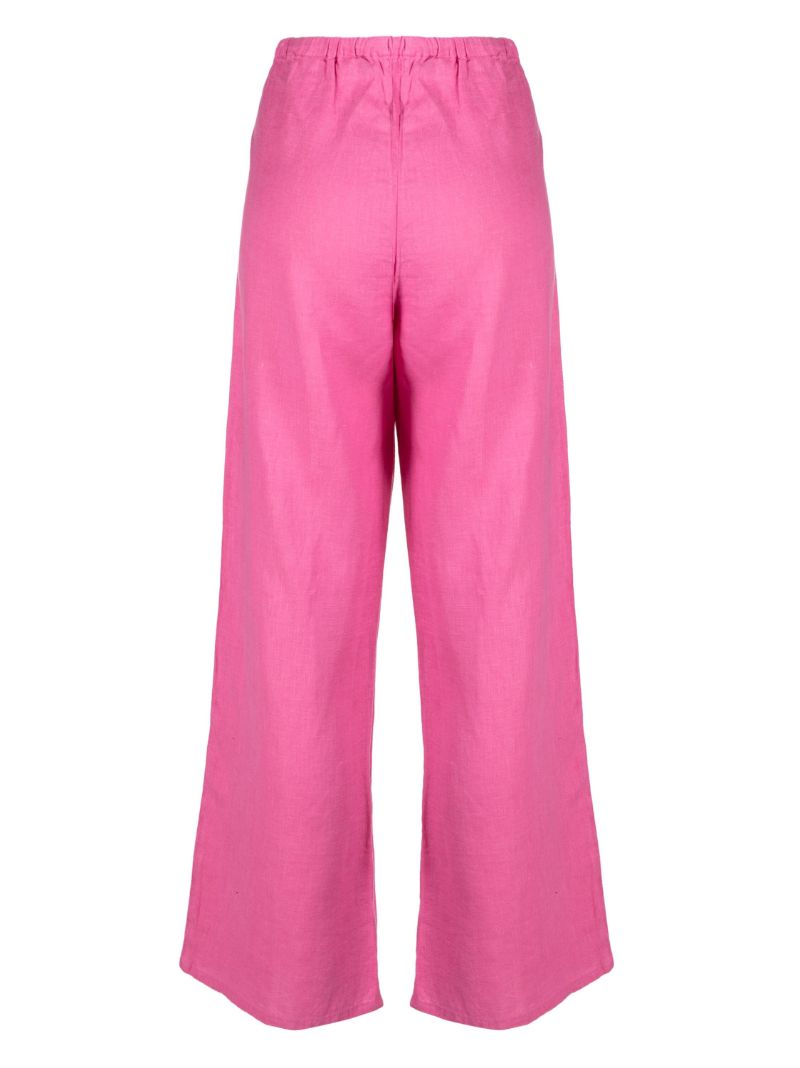 Pink Linen Lounge Trousers