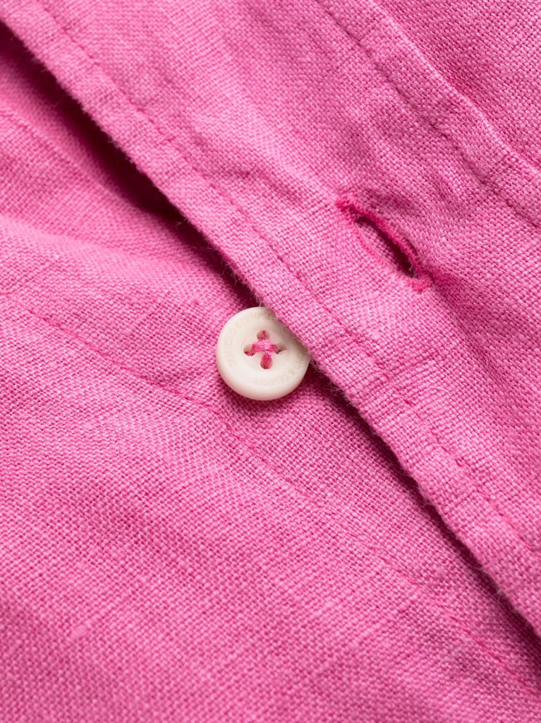 Pink Linen Lounge Shirt