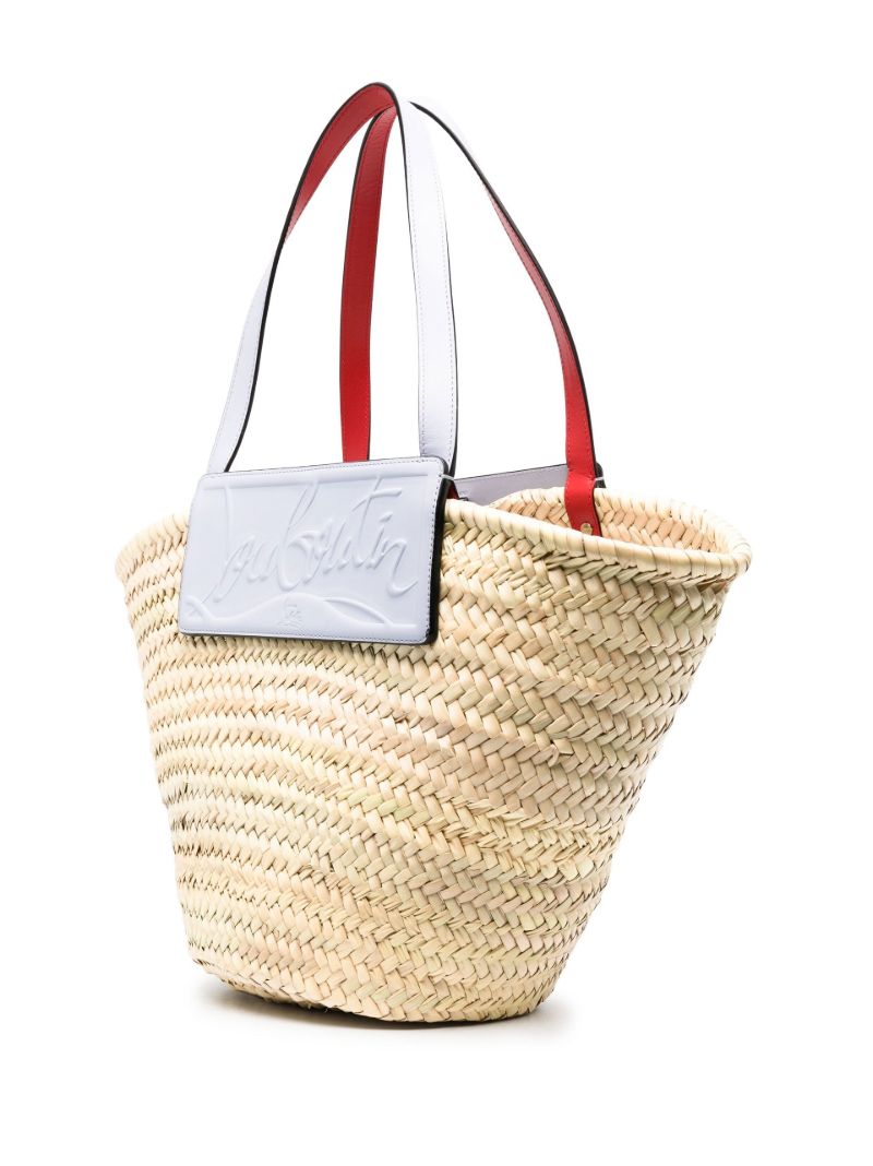 Neutral Loubishore Basket Tote Bag